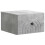VidaXL vidaXL Wall-Mounted Bedside Cabinet with Drawer 2 pcs Concrete Grey 5