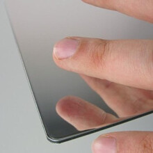 CrestGlass 3mm Silver Mirror Acrylic Perspex with Rounded Smooth Corners (300mm x 300mm)