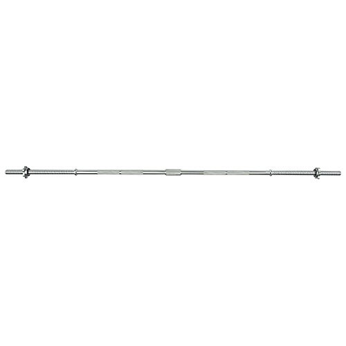 VIAVITO 5ft Standard Chrome Barbell Bar with Spinlock Collars