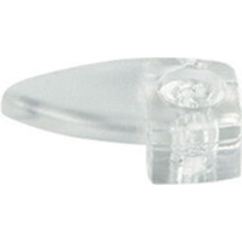 City Deco Centre Mirror Clip Oval Transparent Plastic (Pack of 10)
