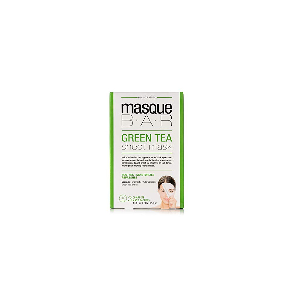 Photos - Facial Mask masque BAR Green Tea Sheet Face Mask  LB00205.0(3 Masks/Box)