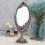 SUMTree Vintage Oval Double Sided Rotatable Dressing Mirror - Desktop & Tabletop (Large, Red Bronze) 2