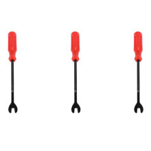 3X Car Door Interior Trim Clip Panel Upholstery Fastener Clip Remover Tool Screwdriver Nail Puller 6 Inch Red
