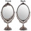 SUMTree Vintage Oval Double Sided Rotatable Dressing Mirror - Desktop & Tabletop (Large, Red Bronze) 5