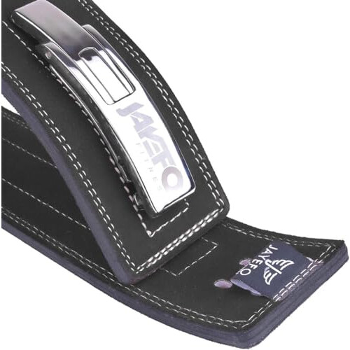 JAYEFO LEVER BELT (BLACK/SILVER, XL), BLACK/SILVER, XL 2