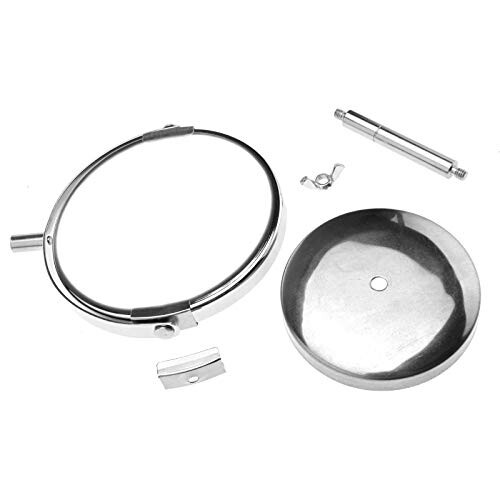 YINETTECH 3x Magnifying Stand Mirror Dual Sided Round Makeup Standing Mirror 1