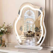 KOOSREEL Hollywood Vanity Mirror with Dimmable LED Lights, 3 Lighting Modes Smart Touch Control 360 rotation Dressing Table Mirror, Tabletop and