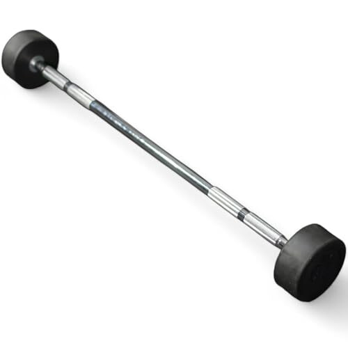 Fixed Weight Rubber Barbell Straight Handle (25, Kilograms)