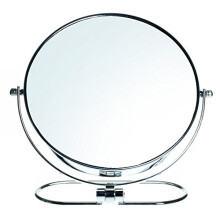 HIMRY Folding Double Sided Make Up Mirror 10x Magnification 8 Inch 360 Rotating Cosmetic Mirror Dressing Table Mirror (2 Mirrors: Normal and 10 x