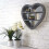 Loft Range Heart Shaped Mirror with Shelf - Grey 1