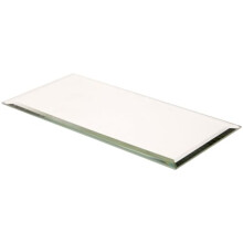 Plymor 3" x 6" Rectangle, 3mm Thick Beveled Glass Mirror, Pack of 3