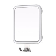 Ettori Shower Mirror,Fogless Shaving Mirror with 4 Strong Suction Cup and Razor Hook,Anti fog and Shatterproof Square Mirror for