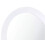 A2Z Home Heart Shaped Wall Mirror - White Size H46.5, W51.5 3