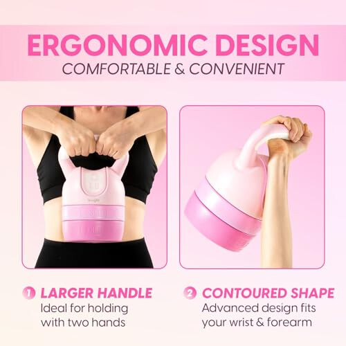 Cement Adjustable Kettlebell Pink, 5.4 kg 1
