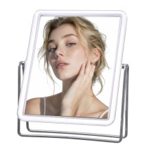 NBOUOU Small Shaving Mirror, Bathroom Mirror Free Standing, Vanity Mirrors, Makeup Dressing Table Mirror for Travel, Bedroom and Bathroom (Oblong)