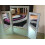 Sparkle Collection Glitter Frame 3 Piece Freestanding Bedroom Dressing Table Make-up Mirror 1