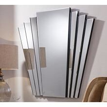 Barcelona Trading Gatsby Extra Large Vintage Art Deco Style Retro Overmantle Wall Mirror 39" x 39"