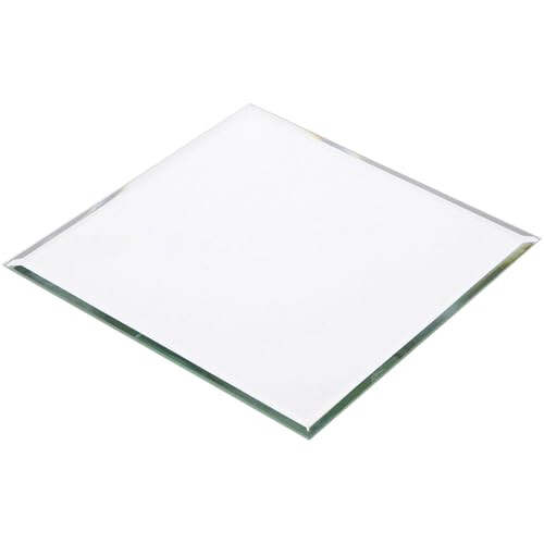 Plymor 6" Square, 3mm Thick Beveled Glass Mirror