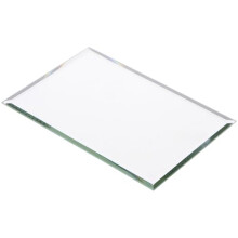 Plymor 4" x 6" Rectangle, 3mm Thick Beveled Glass Mirror, Pack of 24