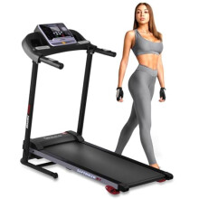 SereneLife Folding Treadmill, Electric Running & Walking Pad, Under Desk Foldable Home Fitness Equipment, Cardio Exercise Machine for Home/
