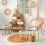 Sun rattan mirror D58 2