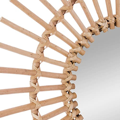 Sun rattan mirror D58 2