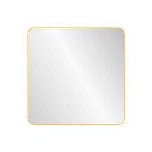 nielsen Sutton Square Wall Mirror - Gold - 80 x 80 cm - Rounded Corners - with Hanger