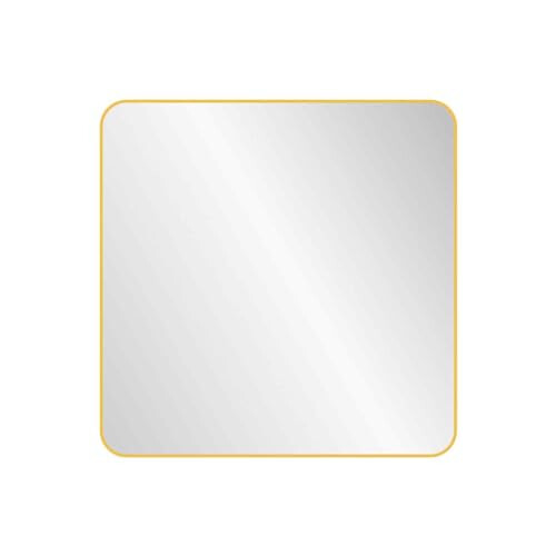nielsen Sutton Square Wall Mirror - Gold - 80 x 80 cm - Rounded Corners - with Hanger