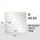nielsen Sutton Square Wall Mirror - Gold - 80 x 80 cm - Rounded Corners - with Hanger 2