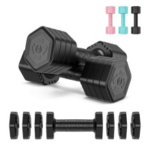 Dripex Women Weights Dumbbells Set 2.5kg 5kg 7.5kg Adjustable Dumbbell Pair, 4-in-1 Weight Set for Women Men with Non-Slip Handle Home Gym