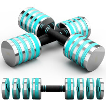 Dripex Adjustable Dumbbells Weight Set 2.5kg/5kg/10kg Pair, Dumbbell Set with Non-Slip Handle Home Gym Fitness for Men/Women-10kgX2