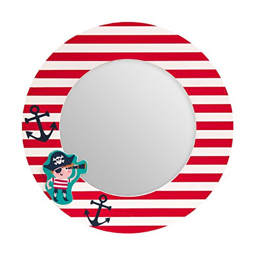 Premier Premier Housewares Pirate Mirror, Red