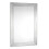 Croydex Croydex Parkgate Rectangular Mirror with Brushed Stainless Steel Frame and Hang N Lock Fitting System, 920 x 610 x 19mm, Silver 1