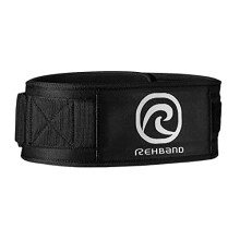 Rehband Weight Lifting Belt - Unisex, Heavy Duty Gym Belt, Black, Large