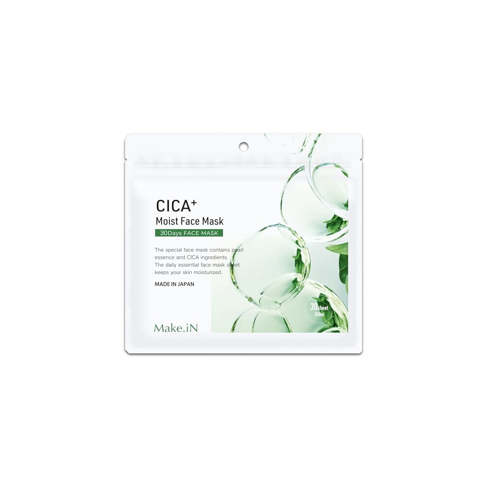 Photos - Facial Mask Make.iN CICA MOIST FACE MASK Cica Moist Face Mask 30 pieces
