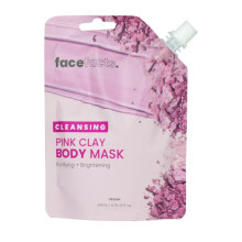 Face Facts Body Mud Mask | Cleansing Pink Clay | Purifying + Brightening | Resealable Pouch | 200ml