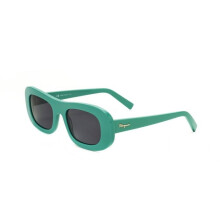 Zonnebril - FERRAGAMO - SF1046S - Groene acetaat - Ovaal - Maat 51/20/145