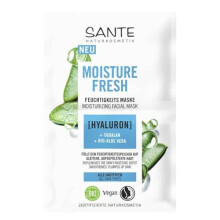 SANTE Naturkosmetik Moisture Fresh Moisturising Mask with Hyaluron, Squalane & Organic Aloe Vera, Nourishing Face Mask, Nourishing Mask for Intensive
