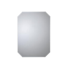 Croydex Bathroom Mirror Elegant Lozenge Octagonal Design, Bevelled Edges with 4mm Safety Backed Glass, Wall Mirror for Bedroom Decor, 70L x 50W cm,