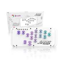 Brook Fighter Starburst Premium Ver. All-Button Arcade Controller for PS5, PS4, Xbox Series X|S, NS, NS2 & PC, Metal Side Handles, Hot-Swappable