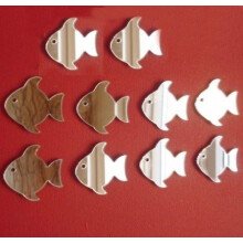 Fish with Eye Mirrors, Pack of 10, 4cm x 4cm