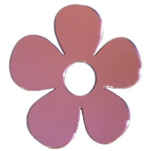 Super Cool Creations Pink Daisy Mirrors 4cm x 4cm (5 in Pack)