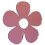 Super Cool Creations Pink Daisy Mirrors 4cm x 4cm (5 in Pack) 1