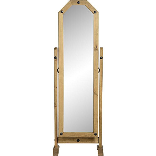 Corona Cheval Mirror in Distressed Waxed Pine