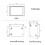 Acezanble 500x700mm Frameless Bathroom Wall Mirrors Rectangular Double Layers with Hanging Fixings Vertical or Horizontal 4