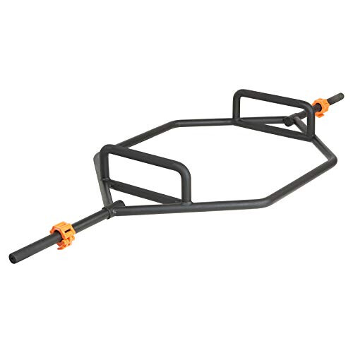 Mirafit Black Standard 1" Shrug Bar with Quick Release Collars