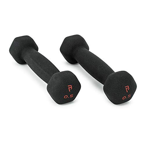 BODYPOWER 0.5Kg Neoprene Hex Dumbbells (x2)