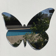 Servewell Butterfly Garden Mirrors - 25cm X 17cm - Silver