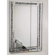 40x60cm Rectangle Shape Designer Large Jewel Wall Mirror Loose Diamante Frame Beautiful Decoration Art Piece Gift-Give a Great Interior Look To Your
