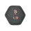 BODYPOWER 1Kg Neoprene Hex Dumbbells (x2) 2